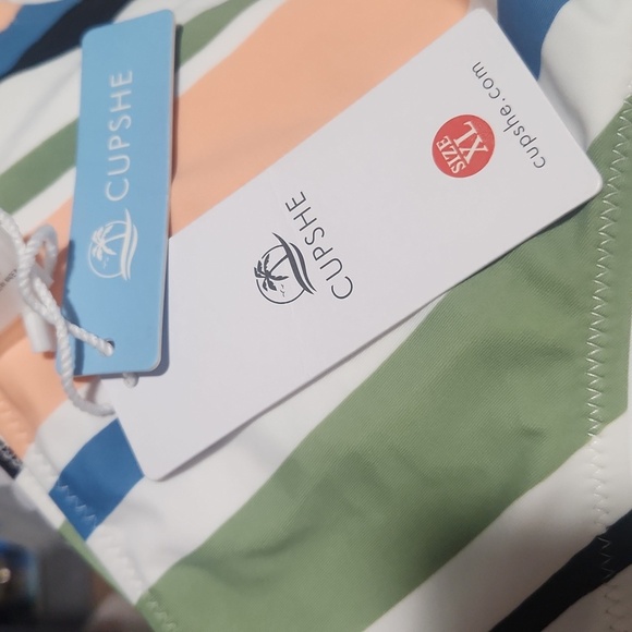 NWT CUPSHE SIZE XL. Colorful Striped Bikini Bottom - Picture 11 of 11